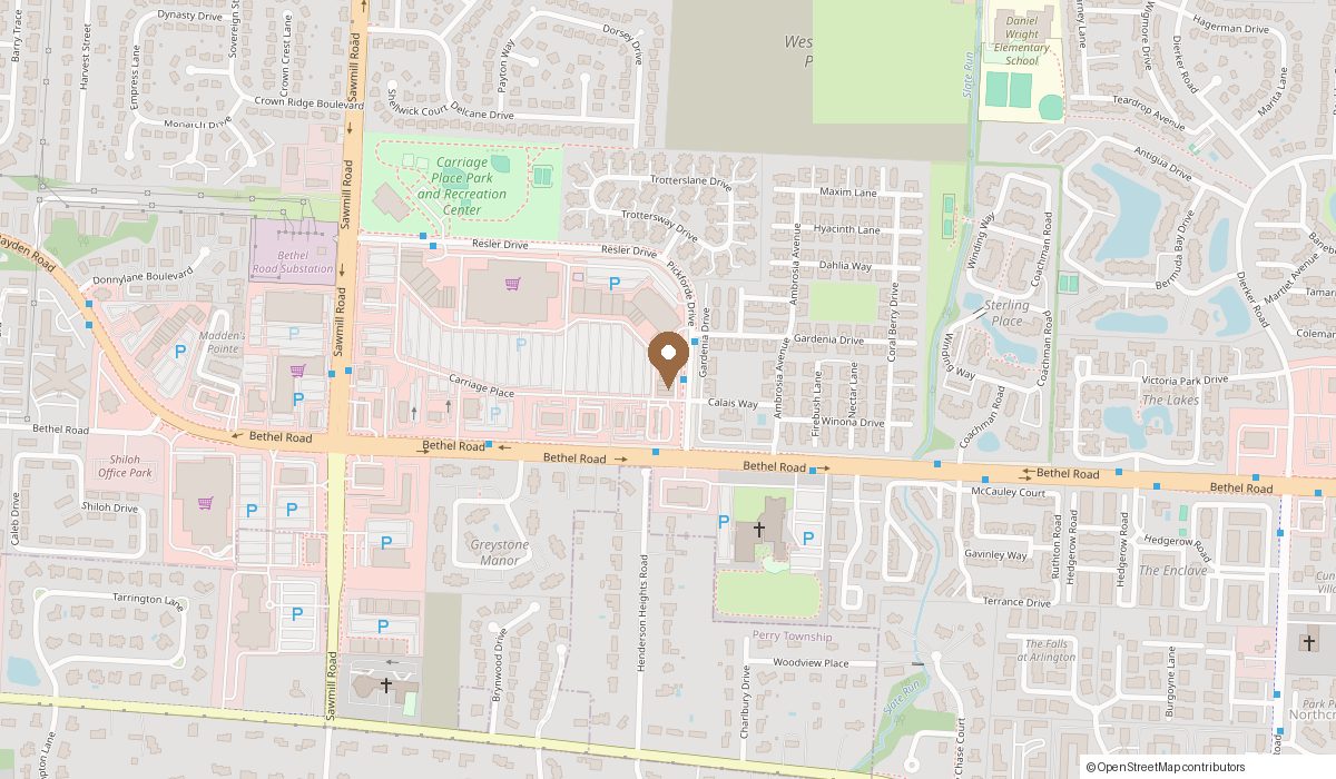 Map: 2504 Bethel Rd Room 11, Columbus, OH 43220